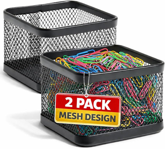 Mesh Paperclip Holder for Desk