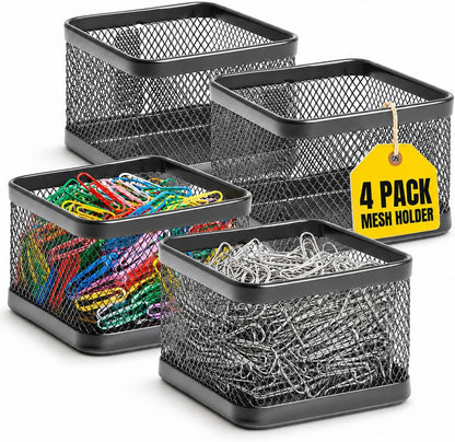 Mesh Paperclip Holder for Desk