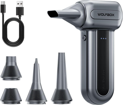 MF60 Compressed Air Duster, 3-Speed Adjustable, Electric, Cordless