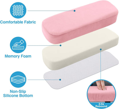 Memory Foam Office Chair Armrest Pads, Non-Slip Armrest Cushion