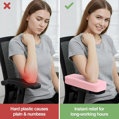 Memory Foam Office Chair Armrest Pads, Non-Slip Armrest Cushion