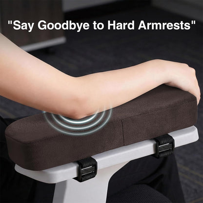 Memory Foam Office Chair Armrest Pads, Non-Slip Armrest Cushion