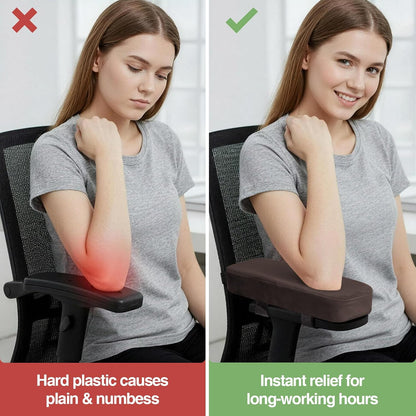 Memory Foam Office Chair Armrest Pads, Non-Slip Armrest Cushion