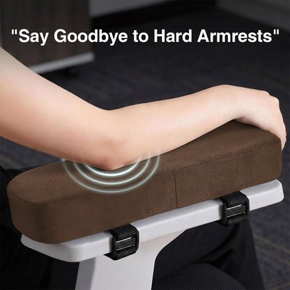 Memory Foam Office Chair Armrest Pads, Non-Slip Armrest Cushion