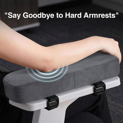 Memory Foam Office Chair Armrest Pads, Non-Slip Armrest Cushion