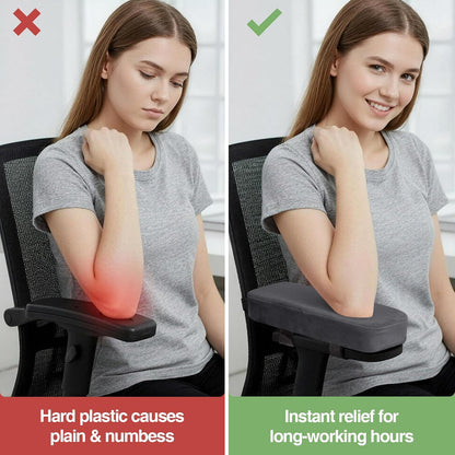 Memory Foam Office Chair Armrest Pads, Non-Slip Armrest Cushion