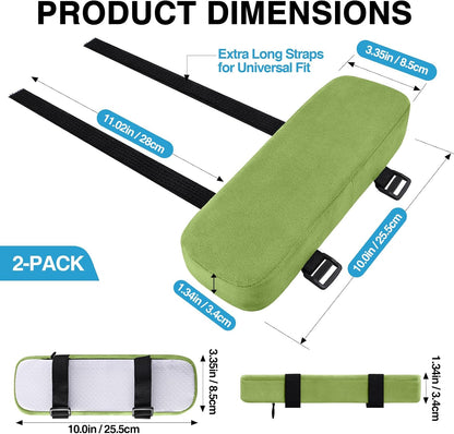 Memory Foam Office Chair Armrest Pads, Non-Slip Armrest Cushion