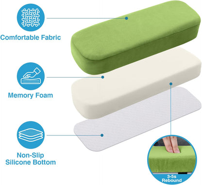 Memory Foam Office Chair Armrest Pads, Non-Slip Armrest Cushion