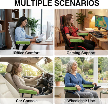 Memory Foam Office Chair Armrest Pads, Non-Slip Armrest Cushion