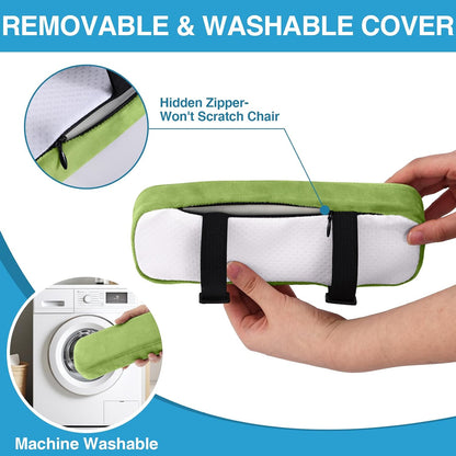 Memory Foam Office Chair Armrest Pads, Non-Slip Armrest Cushion
