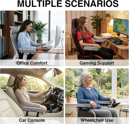 Memory Foam Office Chair Armrest Pads, Non-Slip Armrest Cushion
