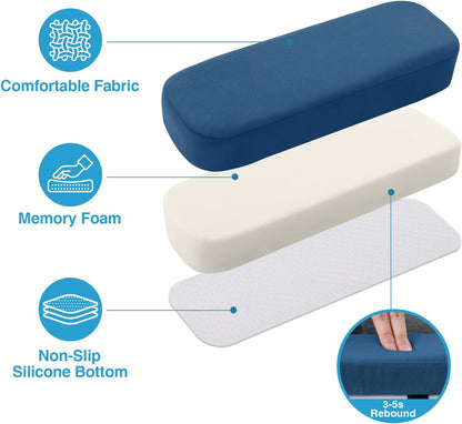 Memory Foam Office Chair Armrest Pads, Non-Slip Armrest Cushion