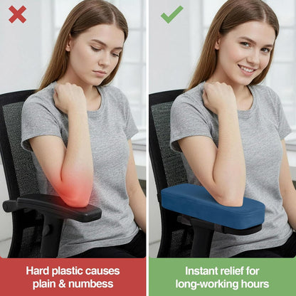 Memory Foam Office Chair Armrest Pads, Non-Slip Armrest Cushion