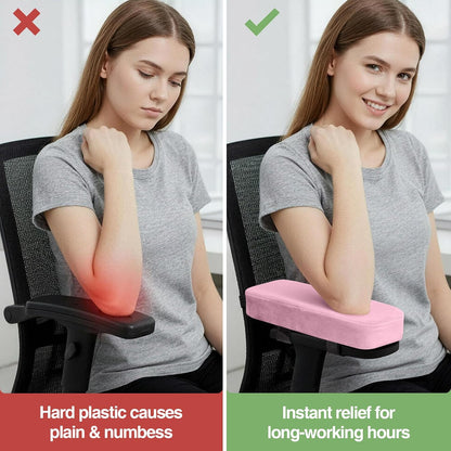 Memory Foam Office Chair Armrest Pads, Non-Slip Armrest Cushion