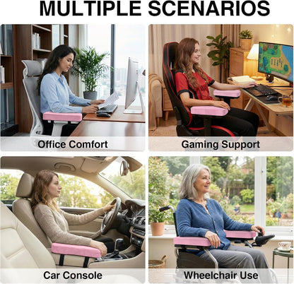 Memory Foam Office Chair Armrest Pads, Non-Slip Armrest Cushion