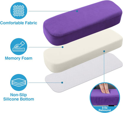 Memory Foam Office Chair Armrest Pads, Non-Slip Armrest Cushion