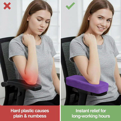 Memory Foam Office Chair Armrest Pads, Non-Slip Armrest Cushion