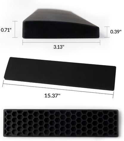 Ergonomic Silicone Wrist Rest for K4 Pro / K4 Max / Q5 / V5 / V5 Max,15.37" Honeycomb Non-Slip Palm Rest, 96% Full-Sized Mechanical Keyboards Support with Typing Pain Relief