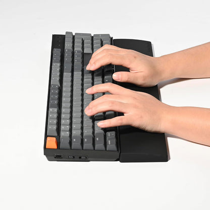 Ergonomic Silicone Wrist Rest for K4 Pro / K4 Max / Q5 / V5 / V5 Max,15.37" Honeycomb Non-Slip Palm Rest, 96% Full-Sized Mechanical Keyboards Support with Typing Pain Relief