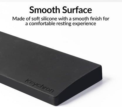 Ergonomic Silicone Wrist Rest for K4 Pro / K4 Max / Q5 / V5 / V5 Max,15.37" Honeycomb Non-Slip Palm Rest, 96% Full-Sized Mechanical Keyboards Support with Typing Pain Relief