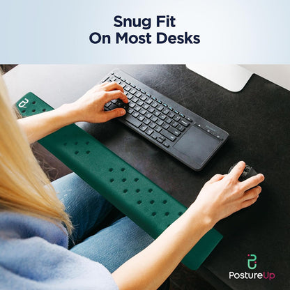 EdgeRest L-Shaped Desk Long Wrist Rest Elbow, Forearm & Wrist Comfort Support for Table or Desk Edge, Non-Slip, Memory Foam Padding, Ergonomic Design for Work, Universal Fit, Black