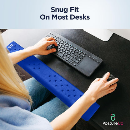 EdgeRest L-Shaped Desk Long Wrist Rest Elbow, Forearm & Wrist Comfort Support for Table or Desk Edge, Non-Slip, Memory Foam Padding, Ergonomic Design for Work, Universal Fit, Black