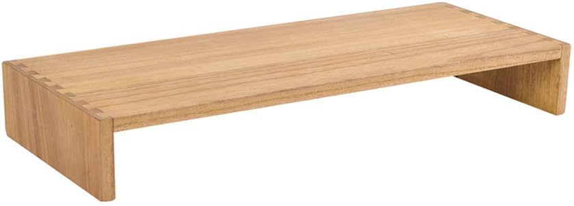 Wood Monitor Stand Riser for Desk, 15.39 Inch, Natural 39-NA