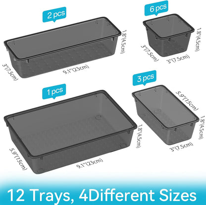 Drawer Organizer Set, Makeup Organizers, Tool Storage Trays, Pueple