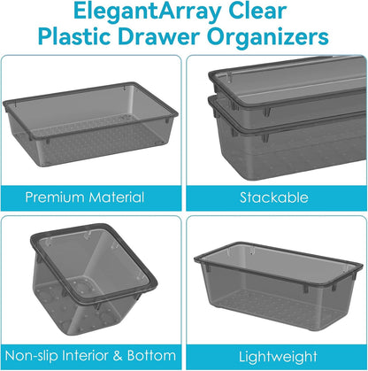 Drawer Organizer Set, Makeup Organizers, Tool Storage Trays, Pueple