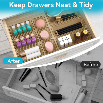 Drawer Organizer Set, Makeup Organizers, Tool Storage Trays, Pueple