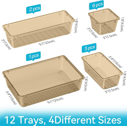 Drawer Organizer Set, Makeup Organizers, Tool Storage Trays, Pueple