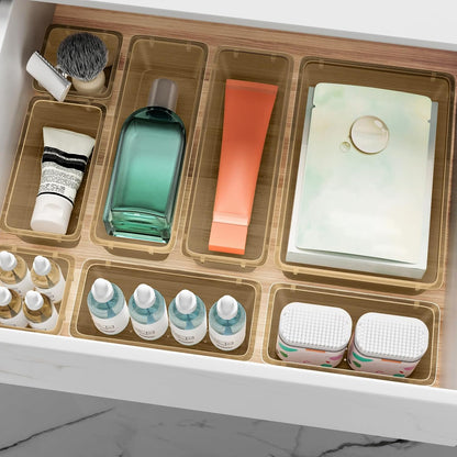 Drawer Organizer Set, Makeup Organizers, Tool Storage Trays, Pueple