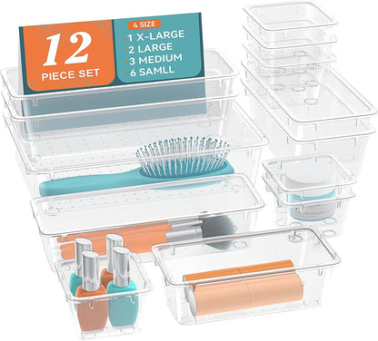 Drawer Organizer Set, Makeup Organizers, Tool Storage Trays, Pueple