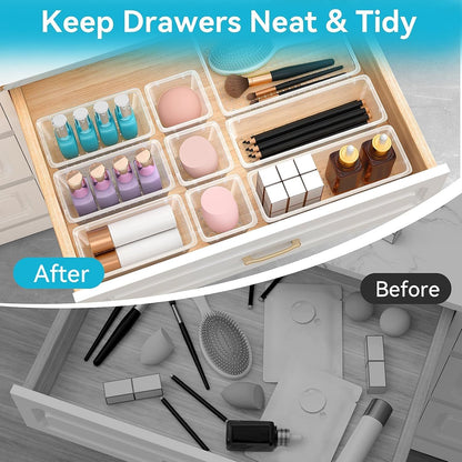 Drawer Organizer Set, Makeup Organizers, Tool Storage Trays, Pueple