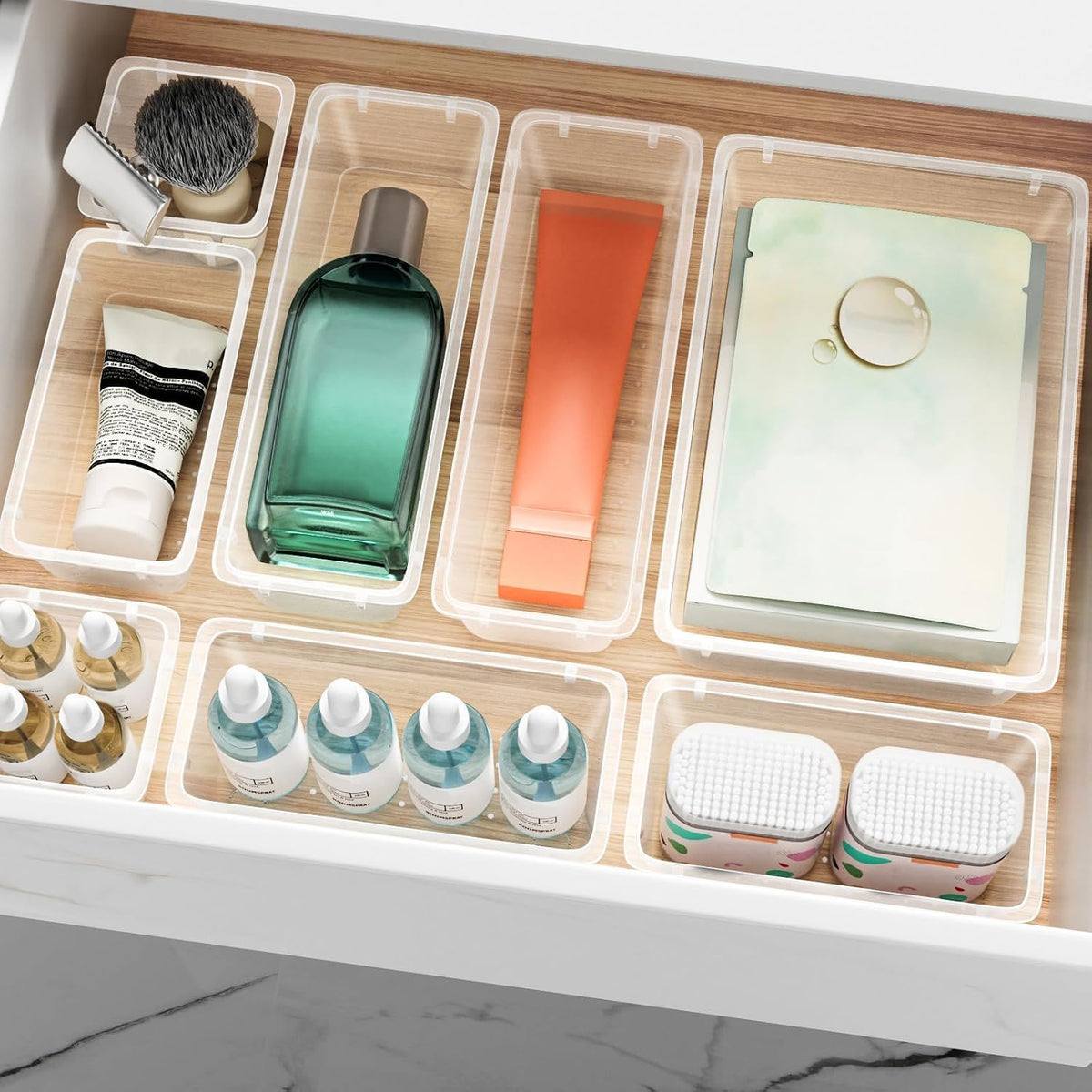 Drawer Organizer Set, Makeup Organizers, Tool Storage Trays, Pueple