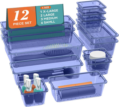 Drawer Organizer Set, Makeup Organizers, Tool Storage Trays, Pueple