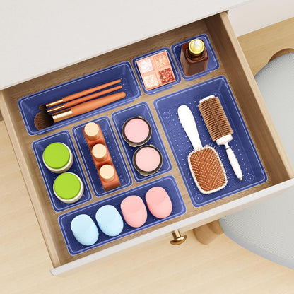 Drawer Organizer Set, Makeup Organizers, Tool Storage Trays, Pueple
