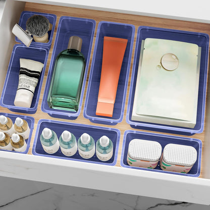 Drawer Organizer Set, Makeup Organizers, Tool Storage Trays, Pueple