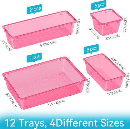 Drawer Organizer Set, Makeup Organizers, Tool Storage Trays, Pueple
