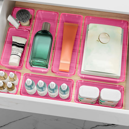 Drawer Organizer Set, Makeup Organizers, Tool Storage Trays, Pueple