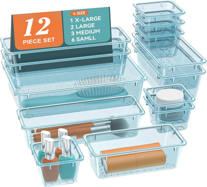 Drawer Organizer Set, Makeup Organizers, Tool Storage Trays, Pueple