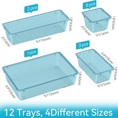 Drawer Organizer Set, Makeup Organizers, Tool Storage Trays, Pueple
