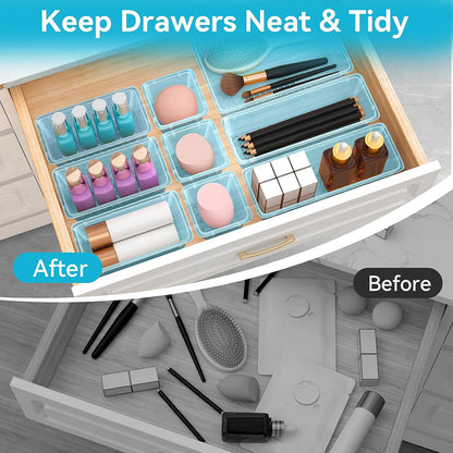 Drawer Organizer Set, Makeup Organizers, Tool Storage Trays, Pueple