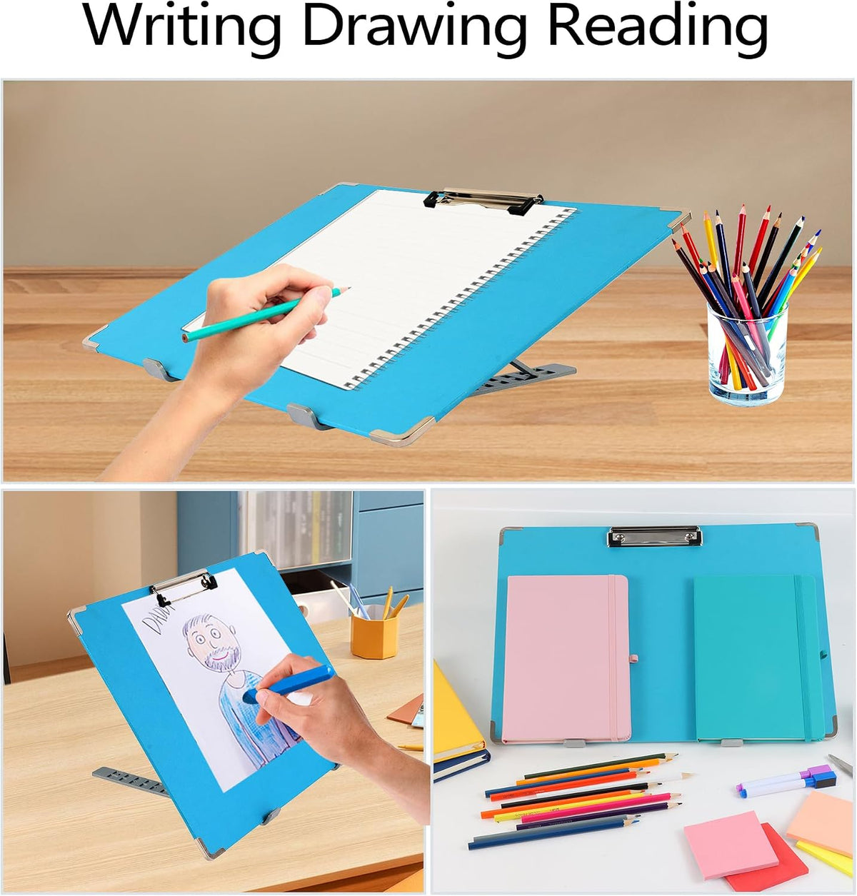 Slant Board for Writing 16x12 Inch Adjustable Tilted Writing Board