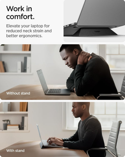 Slim Fold Portable Laptop Stand Keyboard Riser Foldable Portable