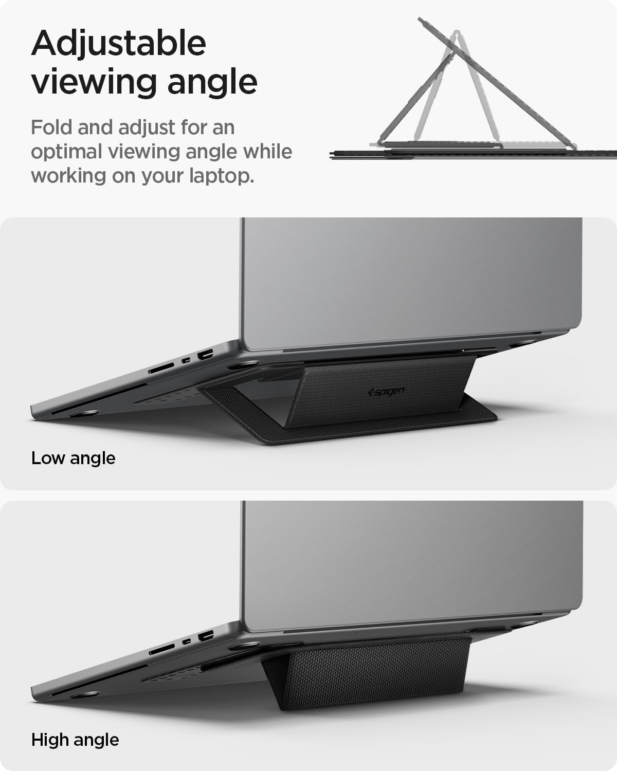 Slim Fold Portable Laptop Stand Keyboard Riser Foldable Portable