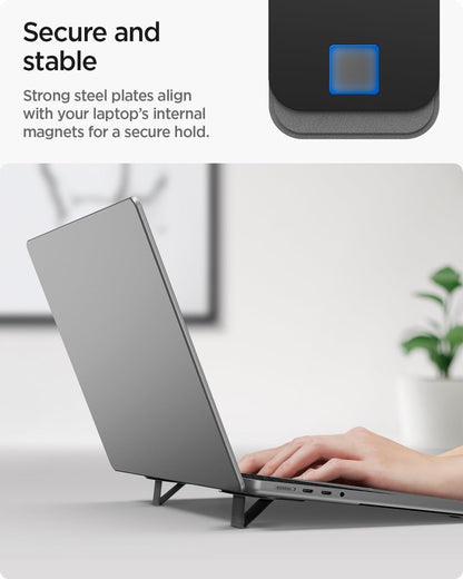 Slim Fold Portable Laptop Stand Keyboard Riser Foldable Portable
