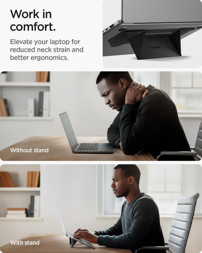 Slim Fold Portable Laptop Stand Keyboard Riser Foldable Portable