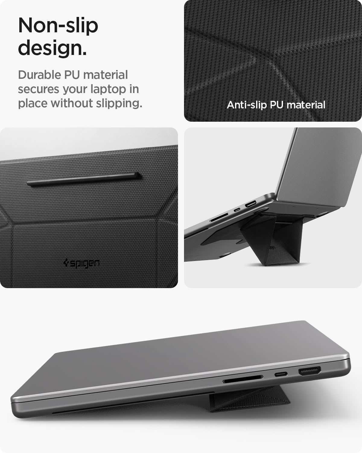 Slim Fold Portable Laptop Stand Keyboard Riser Foldable Portable
