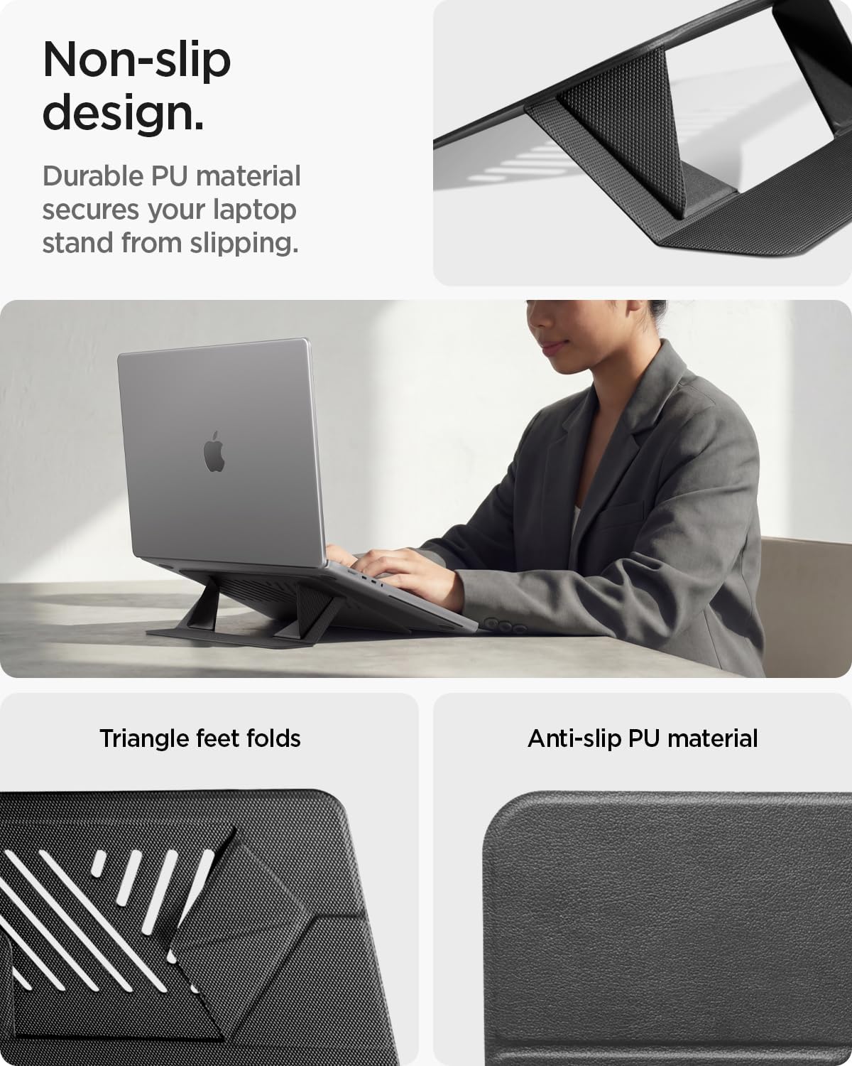 Slim Fold Portable Laptop Stand Keyboard Riser Foldable Portable